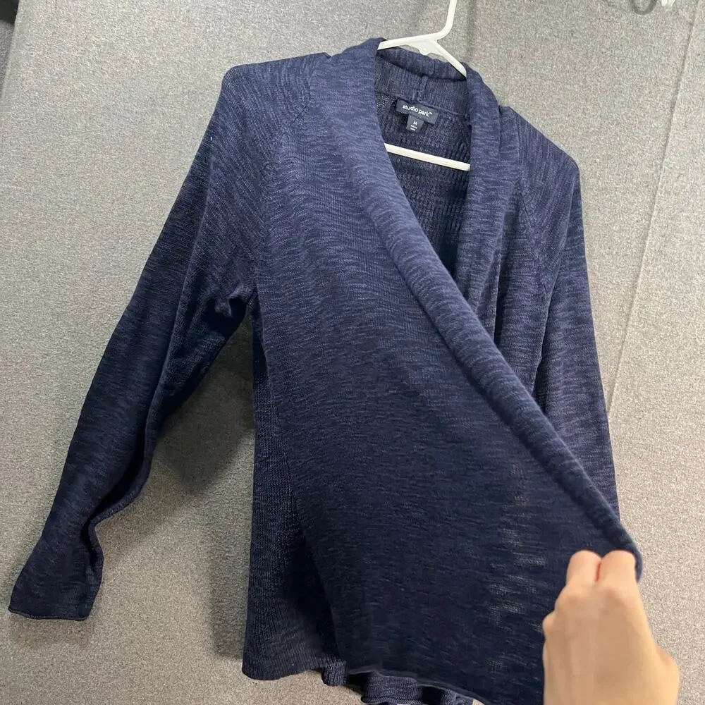 Studio Park x Amy Stran Open Front Cardigan Nave Size Medium